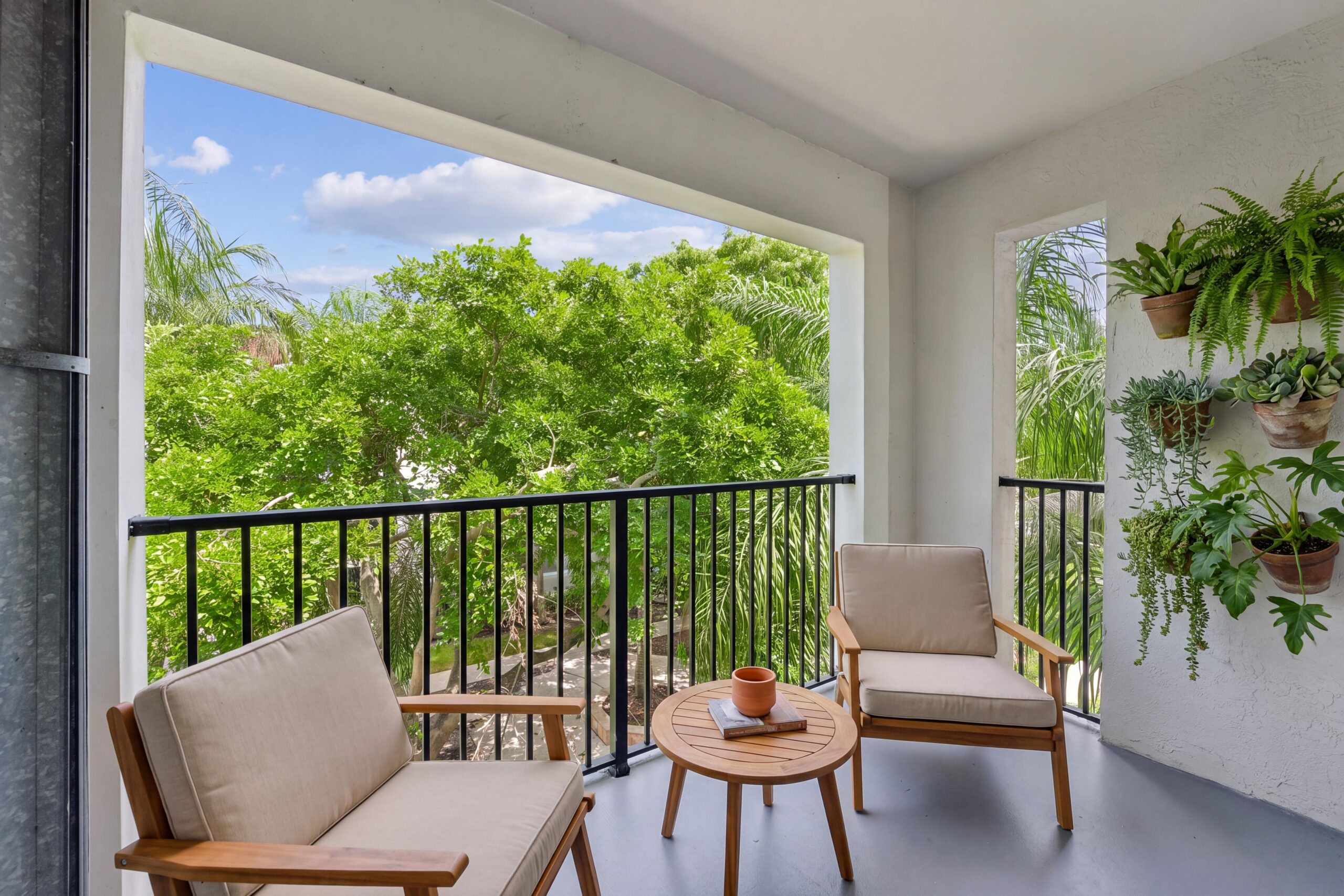Outdoor balcony to get some fresh air