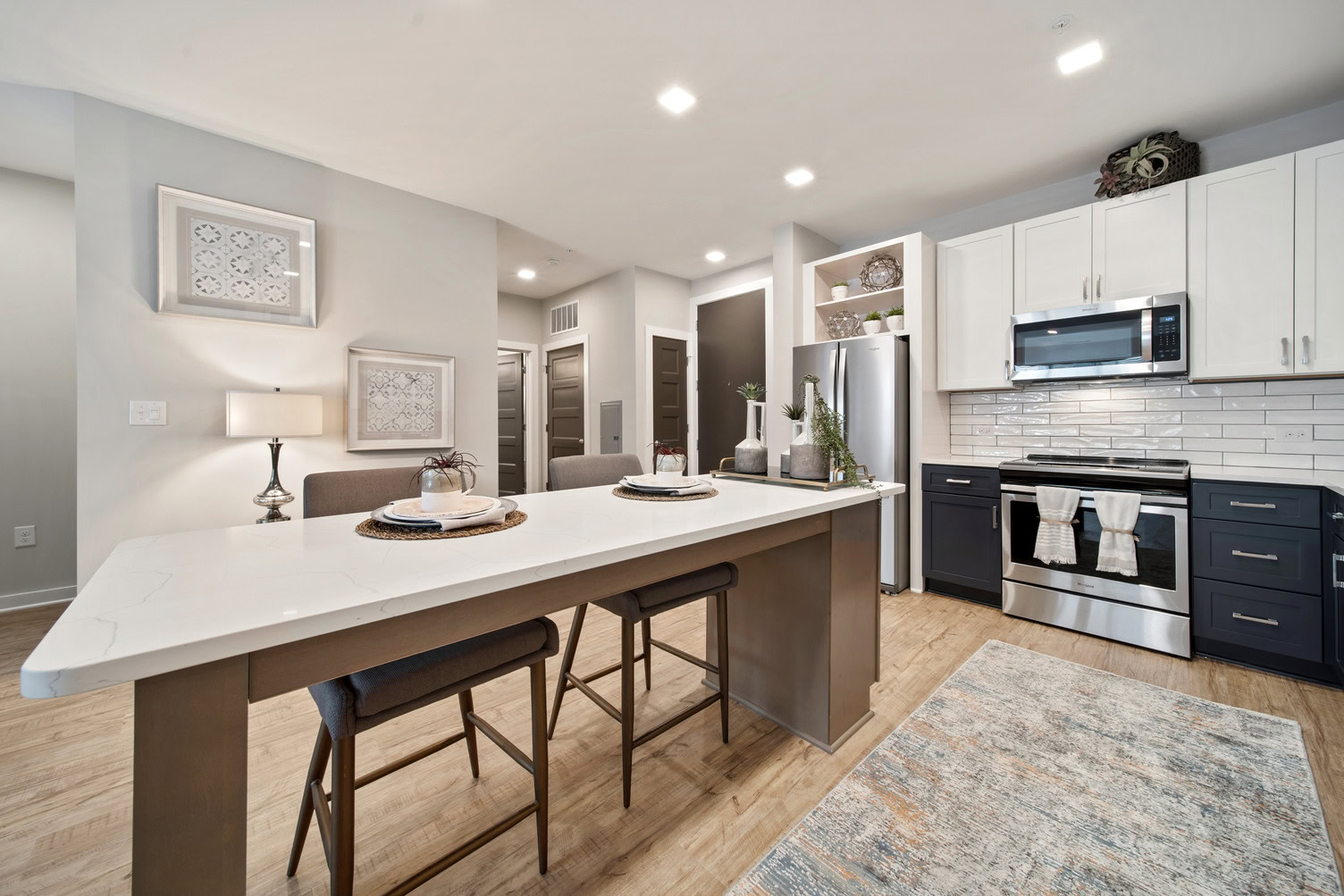 Modern, open-concept kitchen