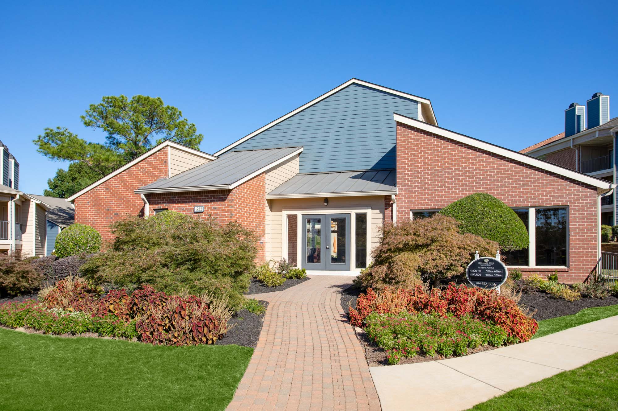 The leasing office at Beacon Hill apartments in Charlotte, NC.