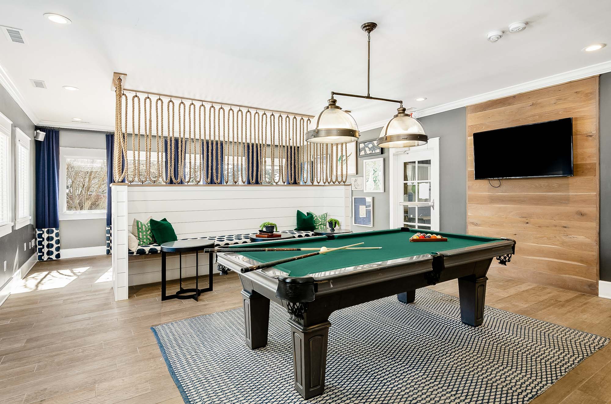 The game room at The Gardens apartments in Columbus, OH.